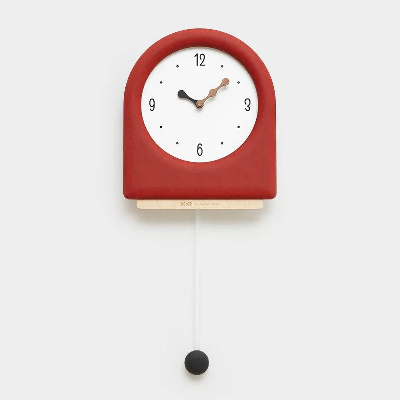 CremePendulum Clock - Korean Wall Clock with Modern Design