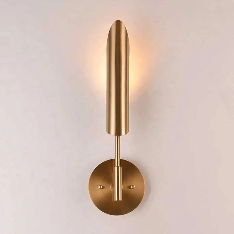 LuxeGlam - Gold Industrial Wall Lamp for Home and Hotel