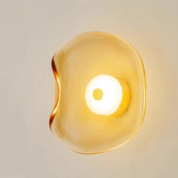 GlasLume - Modern LED Vägglampa för Sovrum