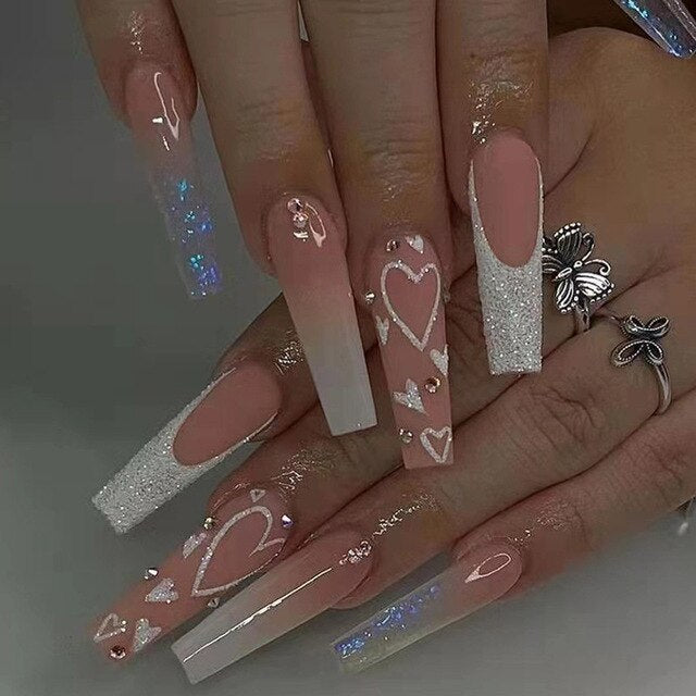 PressOn Chic - 24 Pieces Pink Nails for Going Out