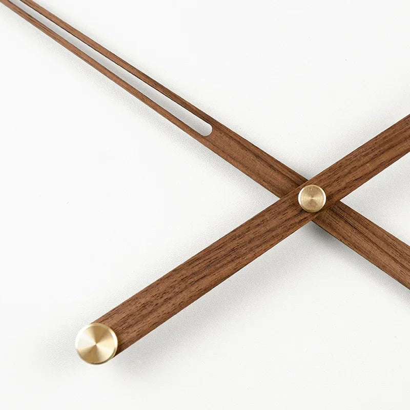 WoodSphere Clock - Larger DIY Wall Clock with Walnut Wood