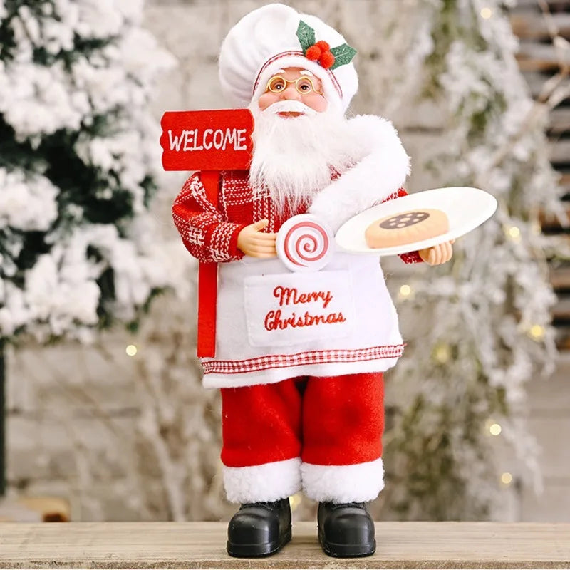 Festlig Santa Plush - Söt Jultomte för Dekoration