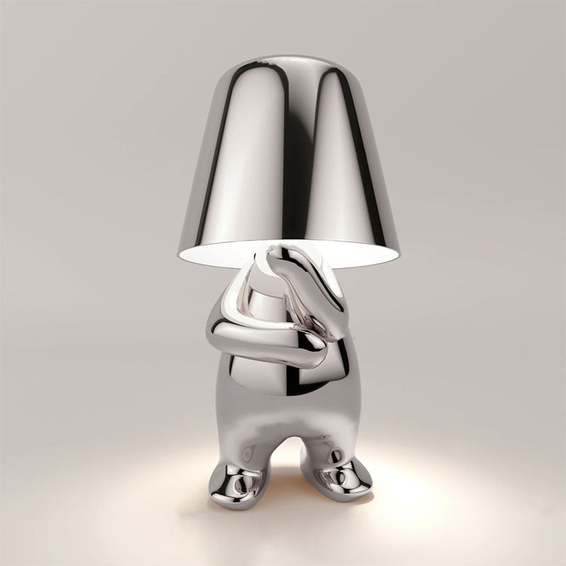 LichtClass Table Mirror – Elegant Rechargeable Night Light with Touch Control