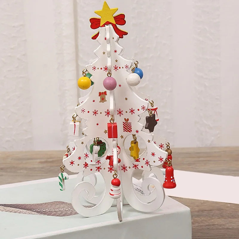 CharmTree Julgran - Handgjord 3D Juldekoration av Trä