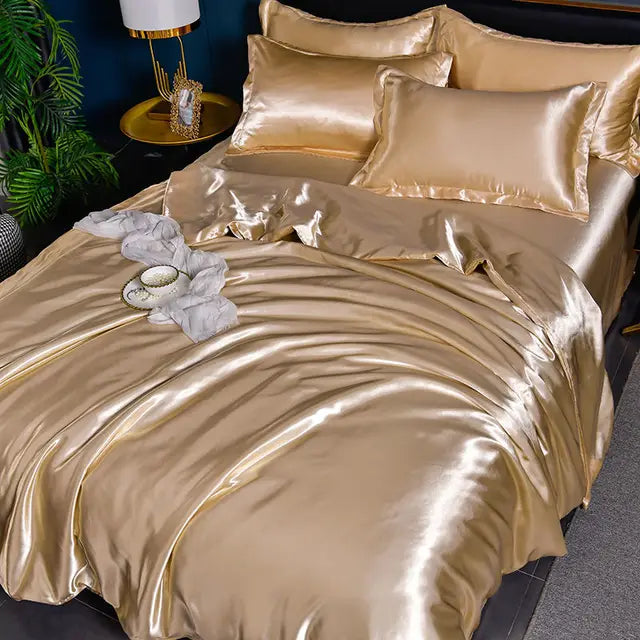 SatinLuxe Bedspread - Luxurious Satin Bedding for Your Bedroom