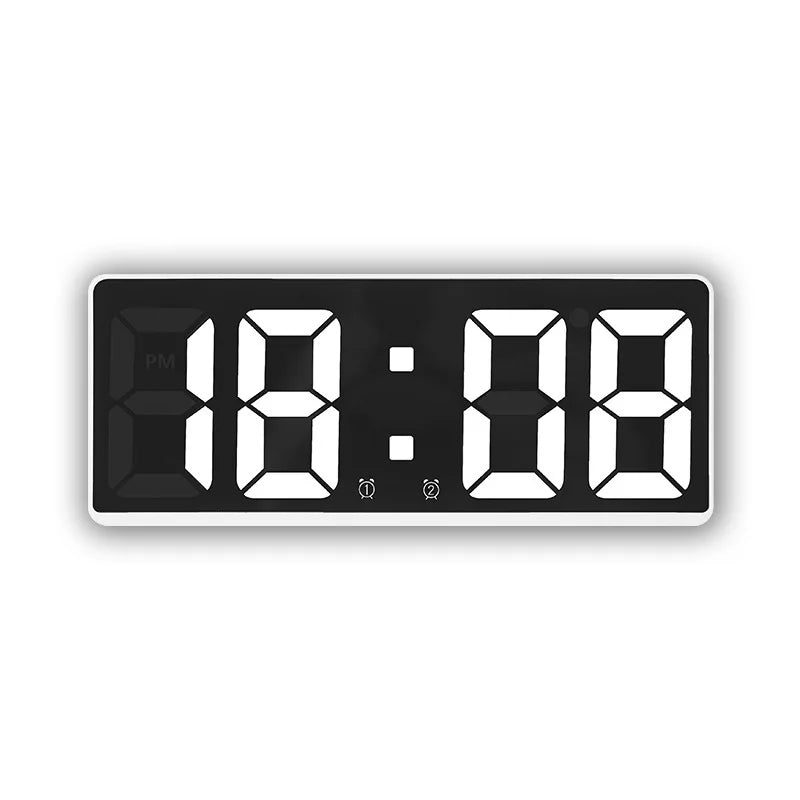 VoiceSnooze LED Clock – Stylish Alarm Clock with Night Mode
