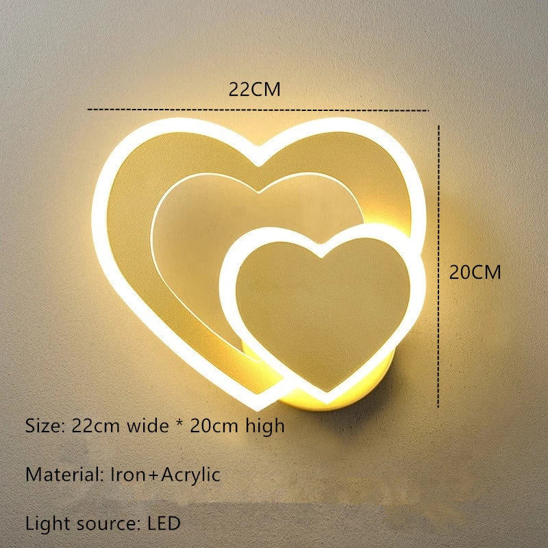 HeartGlow Vägglampa - Modern LED Belysning