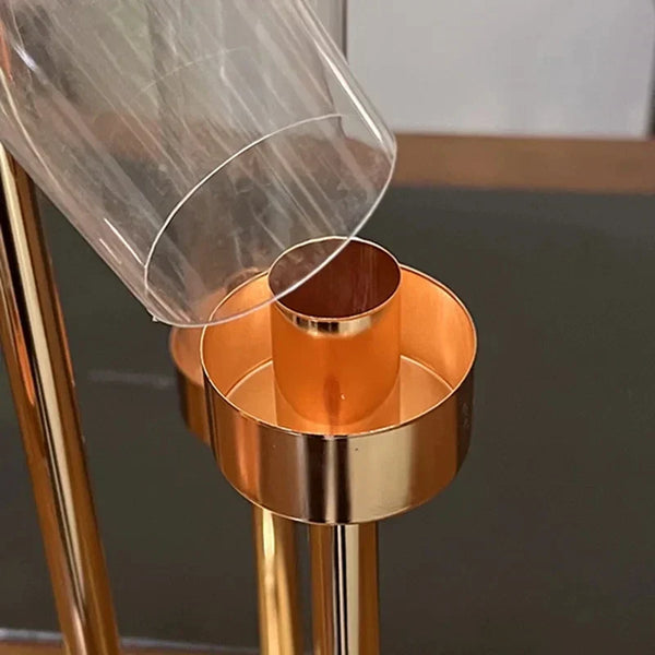 EleganteCandle – Lyxig Kandelaber med Akryl Accent