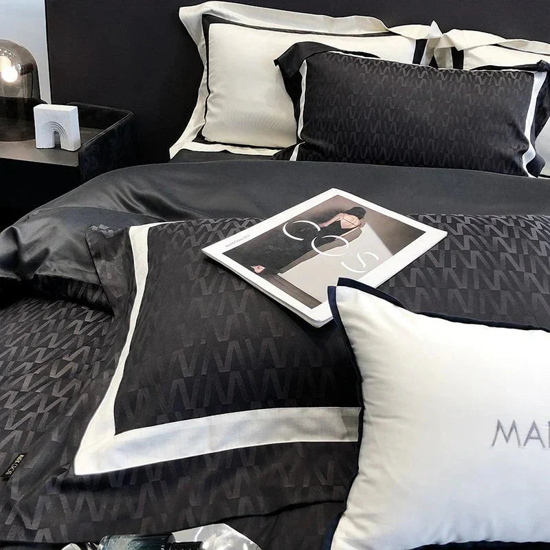 Obscur Rhythm – Luxurious Egyptian Cotton Bedspread Set