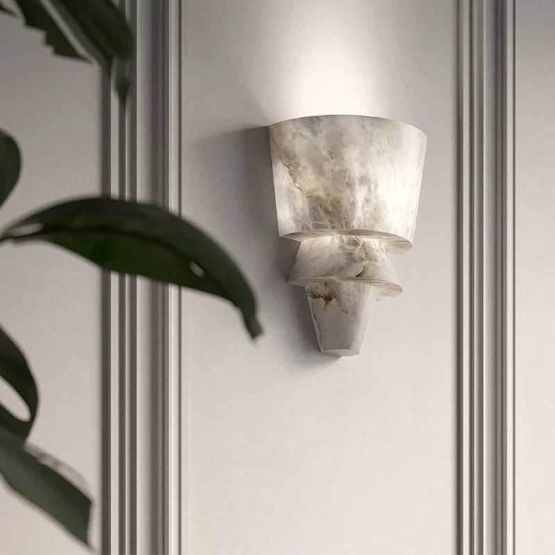 MarbleGlow Wall Lamp – Stylish Natural Stone Wall Lighting