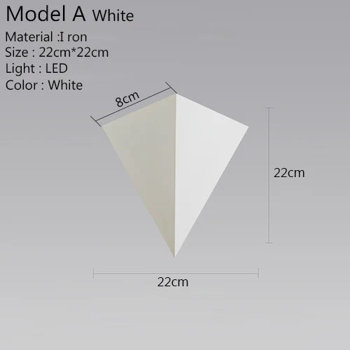 TriGlow Light - Modern LED Wall Lamp 3W