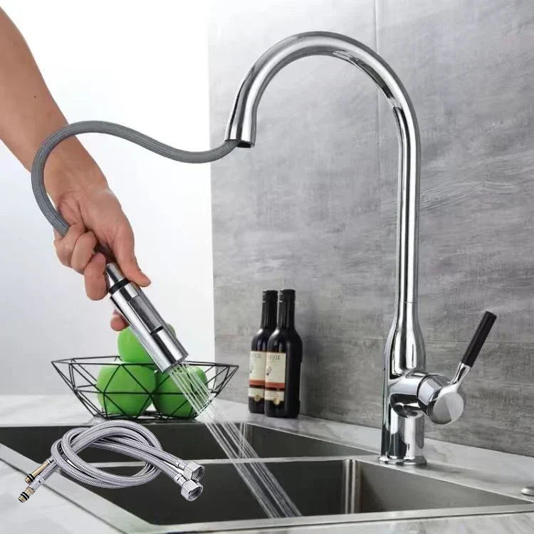 AquaStream Luxe – Adjustable Kitchen Faucet with Hand Shower