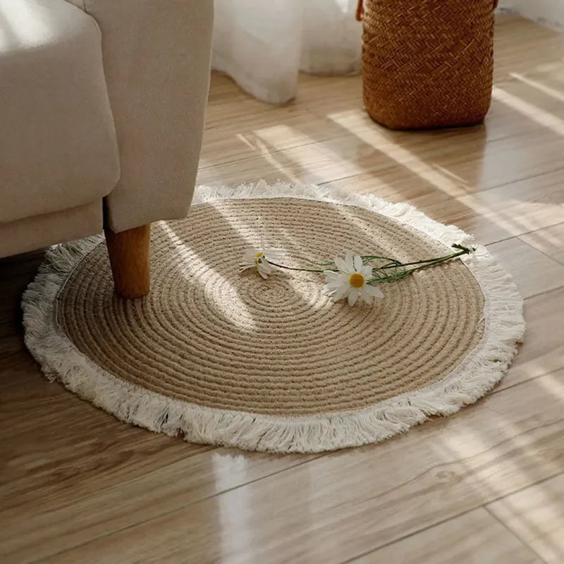 WeaveNest - Luxurious Jute Rug for Interior Design