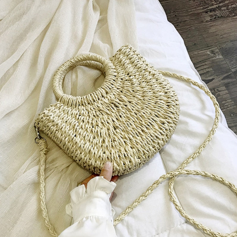 RomyBag – Summer Woven Shoulder Bag for Women
