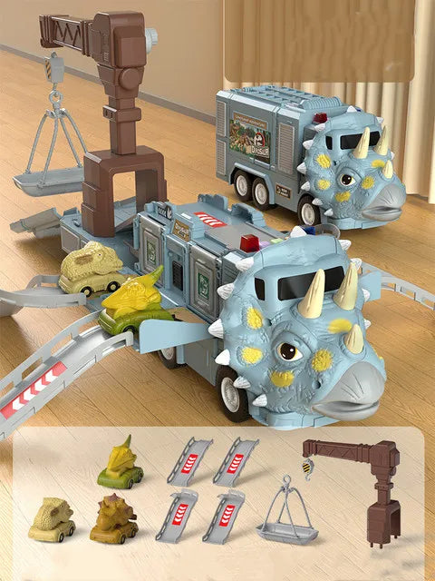 DinoRoar Truck - Foldable Dinosaur Adventure Truck