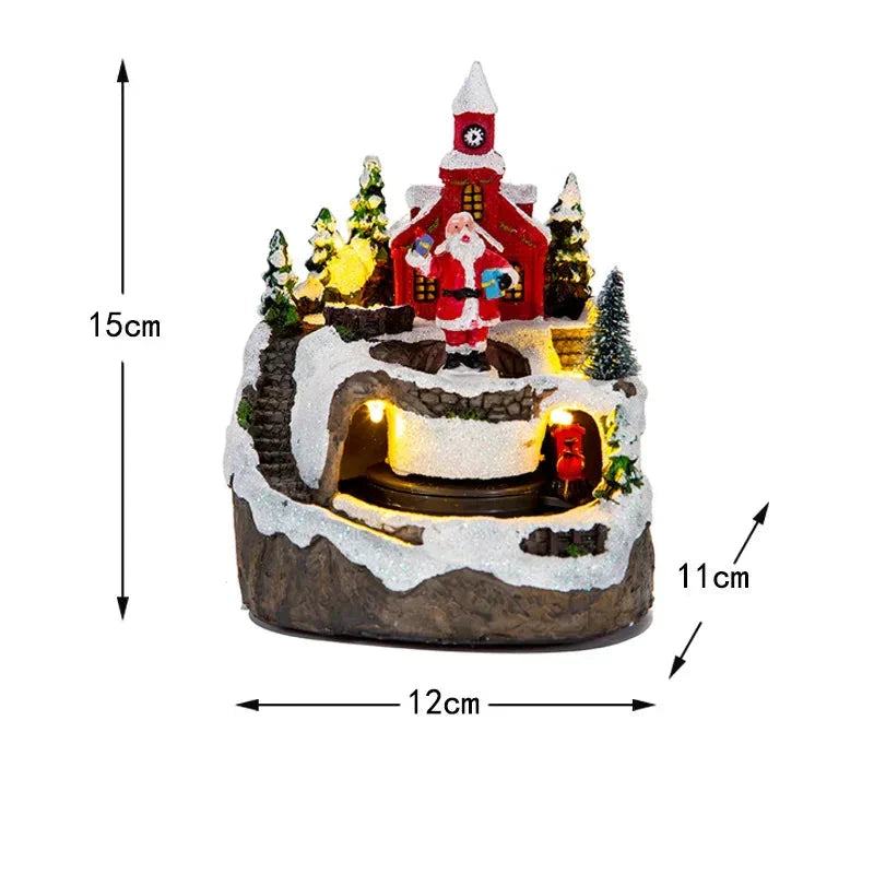 MagicVillage Christmas Village - Enchanting Musical Christmas House with LED