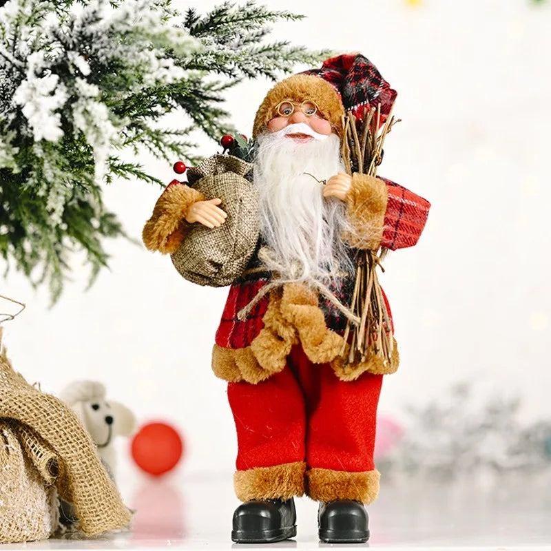 Festlig Santa Plush - Söt Jultomte för Dekoration