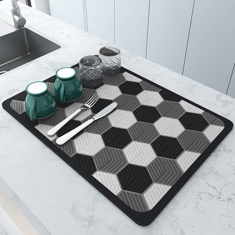 Absorbmat Premium - The Perfect Kitchen Mat for Dry and Safe Dishes