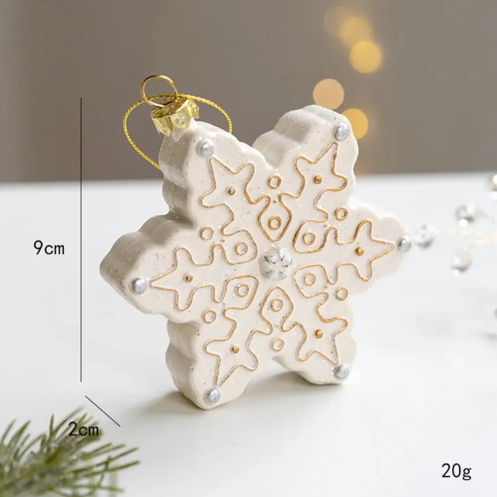CharmingSnow Christmas Decoration – Enchanting Ceramic Christmas Hanging Decoration