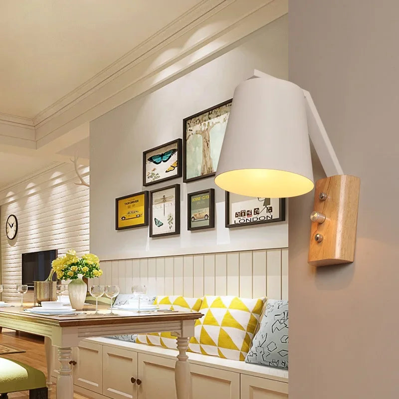 WoodGlow Lamp – LED Wall Lamp for Bedroom