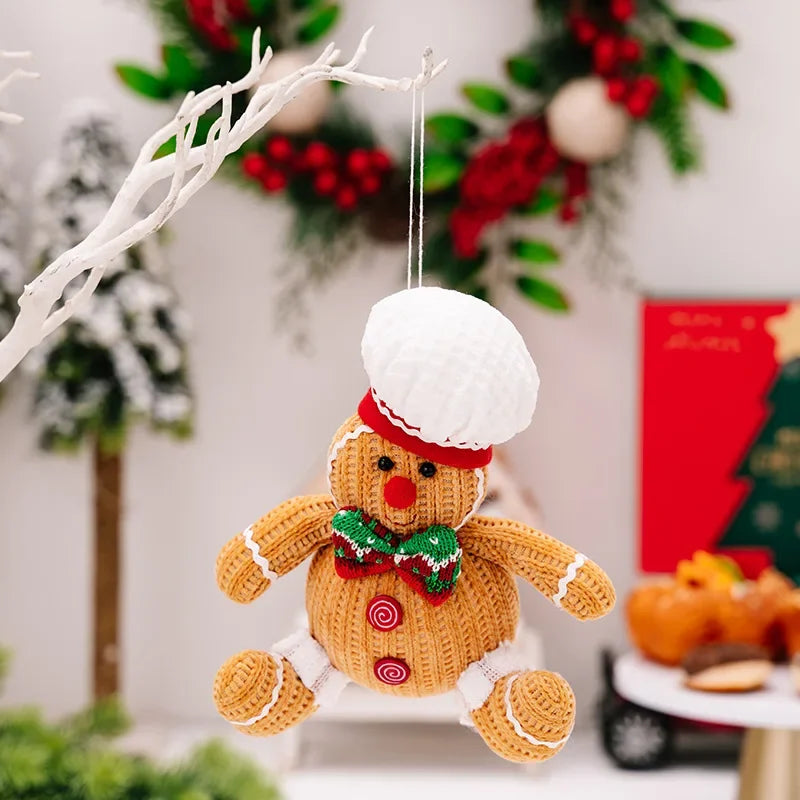 Festlig Pepparkaksgubbe Hängare för Juldekoration – Gul