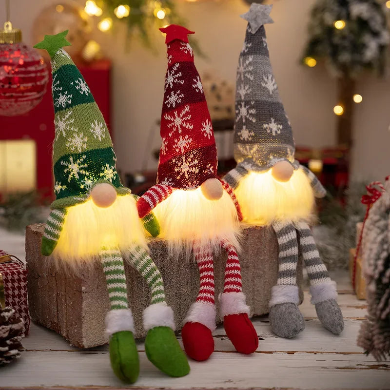 Förtrollande Belyst Jultomte med Lyxigt Sken