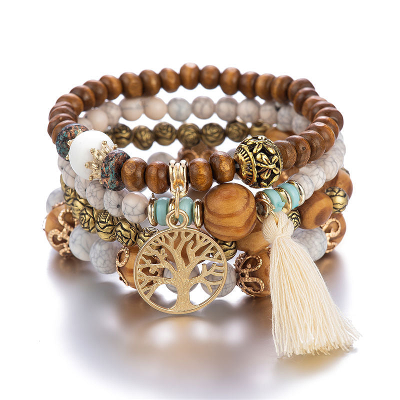 Elowen's Enchanting Tree of Life Bead Bracelet