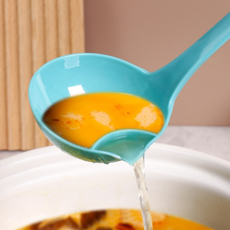 Separating spoon – Easy to separate oil and liquids