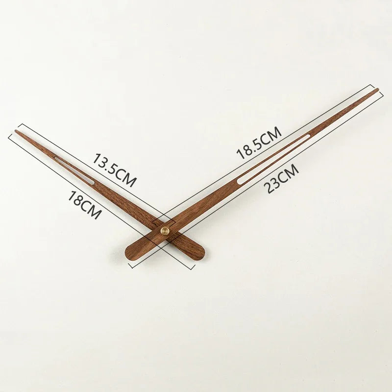 WoodSphere Clock - Larger DIY Wall Clock with Walnut Wood