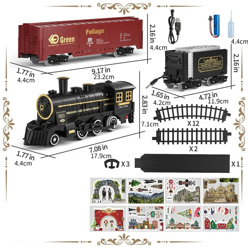 ClassicTrack Set - Retro Train with Realistic Features