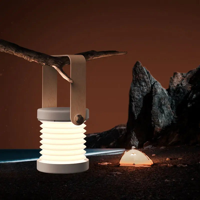 CompactGlow – Elegant Foldable LED Desk Lamp for Home and Travel