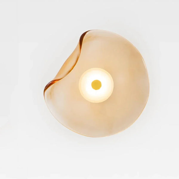 GlasLume - Modern LED Vägglampa för Sovrum