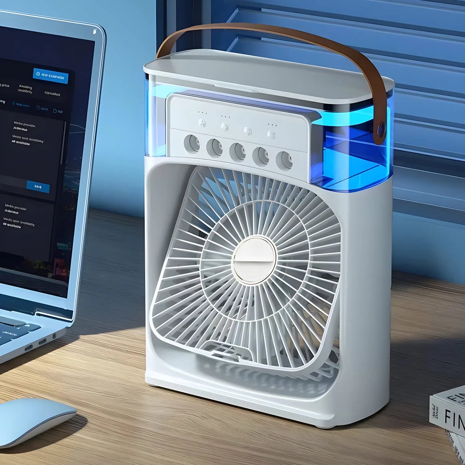 BreezeMaster 3-in-1 Air Conditioning Fan with LED Colors