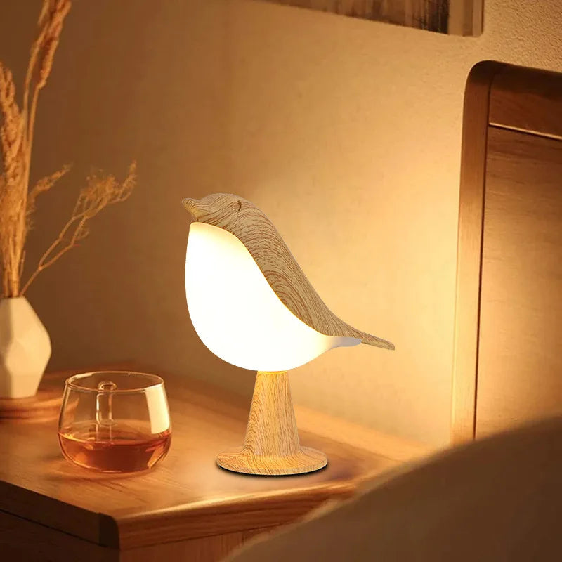 Playful Bird Night Light – Touch Control &amp; Adjustable Light Colors