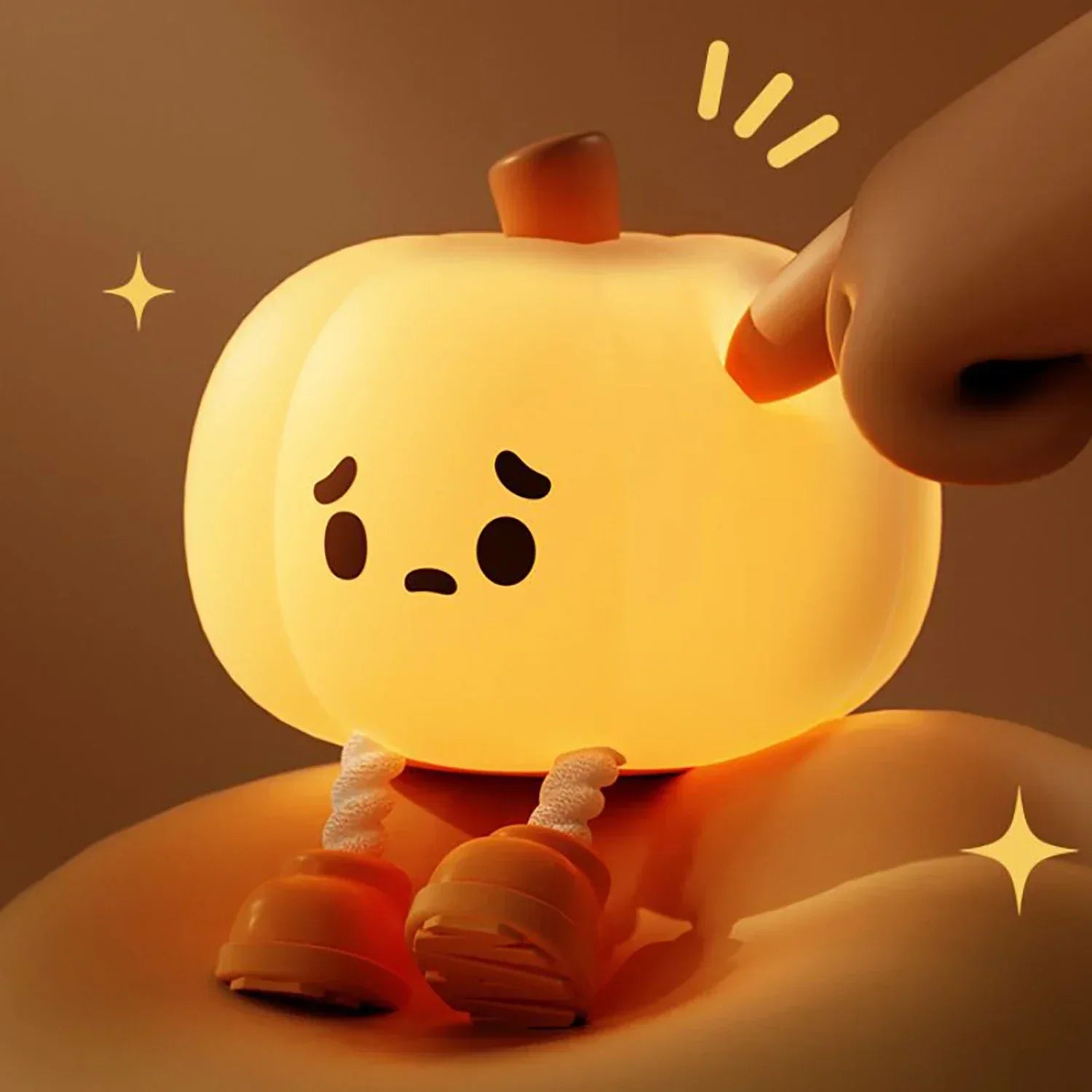 GlowPumpkin Lamp - Atmospheric Night Lamp with Warm Glow