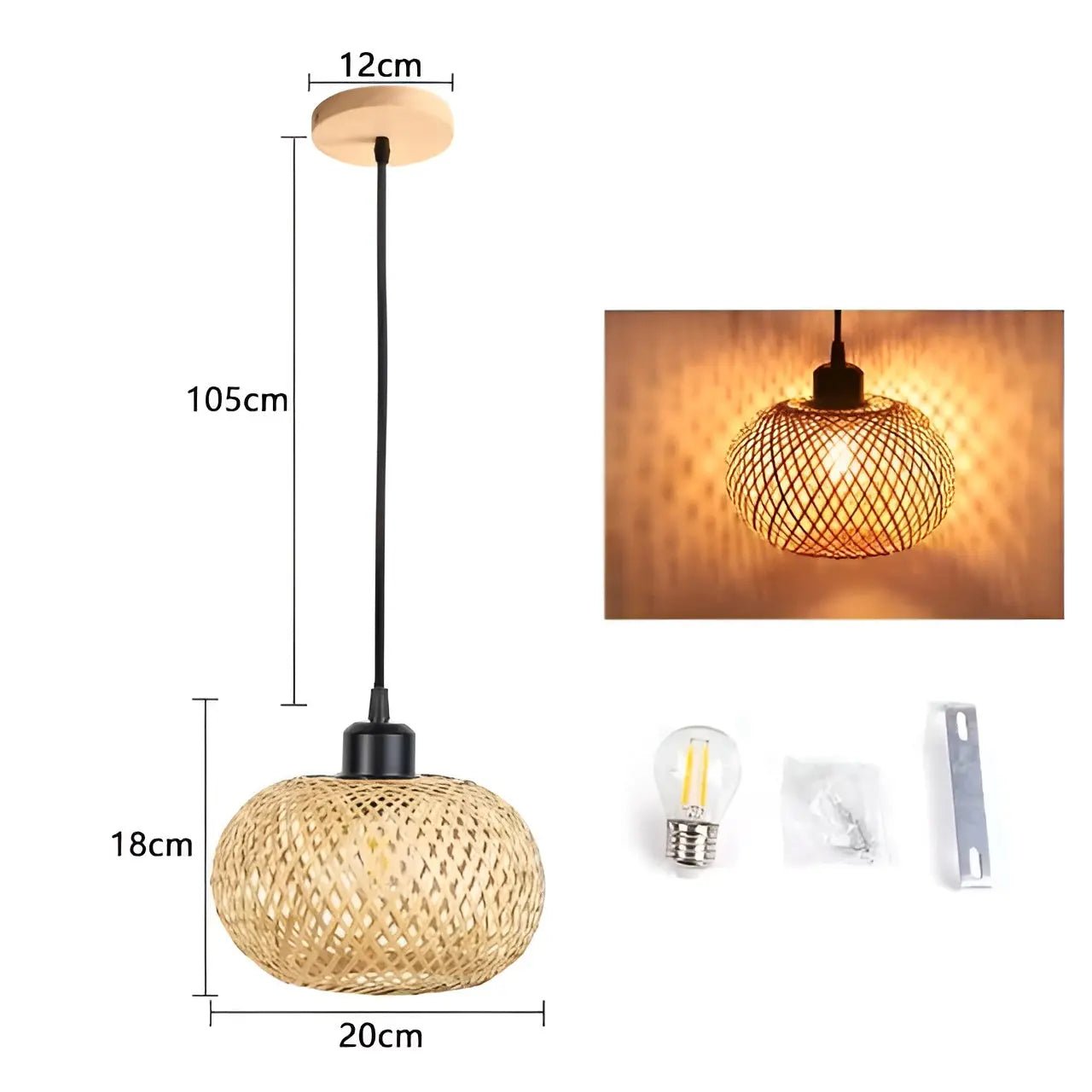 Elegant Rotan Pendant Lamp: LUXURY Lighting for Every Room