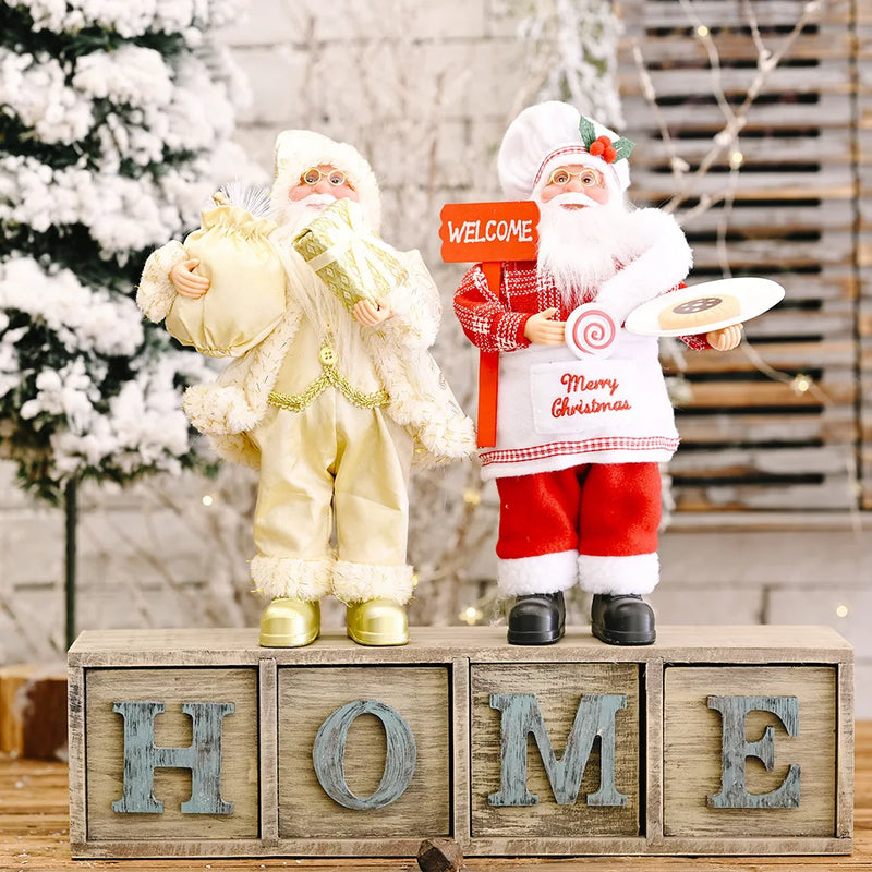 Festlig Santa Plush - Söt Jultomte för Dekoration