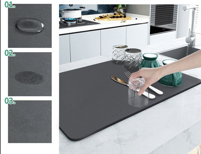 AbsorpTowel Mat - Anti-slip, Ultra-absorbent and Stylish