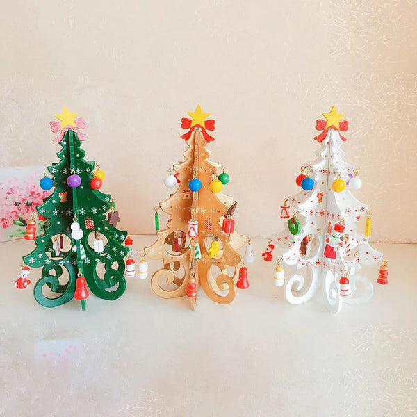CharmTree Julgran - Handgjord 3D Juldekoration av Trä