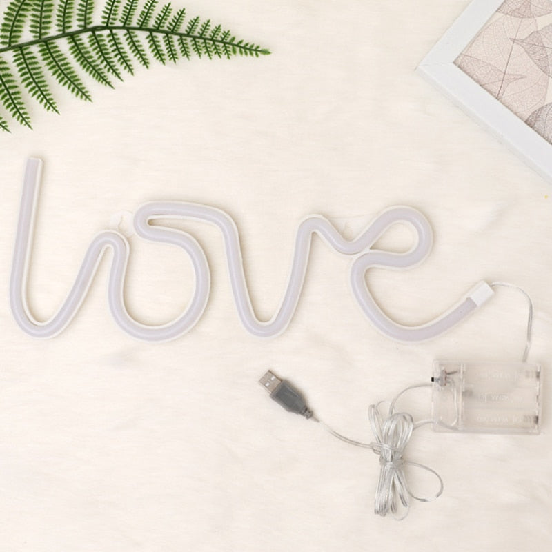 LoveGlow Neon Letters - Romantic Lighting for Your Home