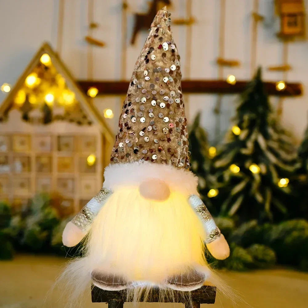 NoelGnome Christmas Gnome - Charming Illuminated Christmas Decoration for the Home