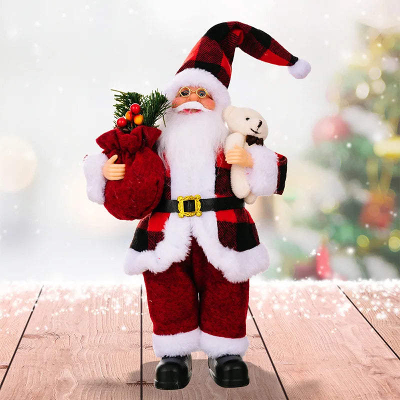 Festlig Santa Plush - Söt Jultomte för Dekoration
