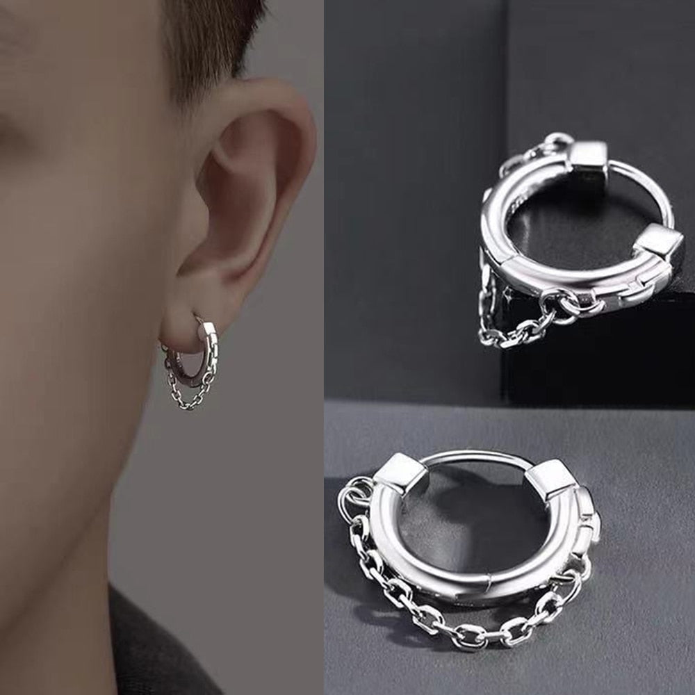ChainHoops Earrings - Trendy Elegant Hoop Earrings