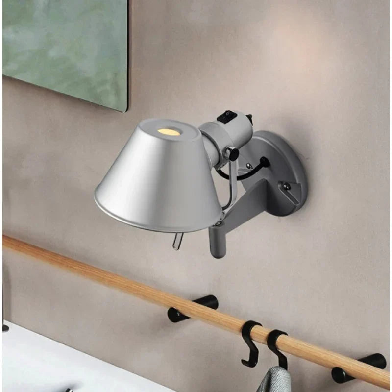 RockFleur - Adjustable Industrial Wall Lamp for Bedroom