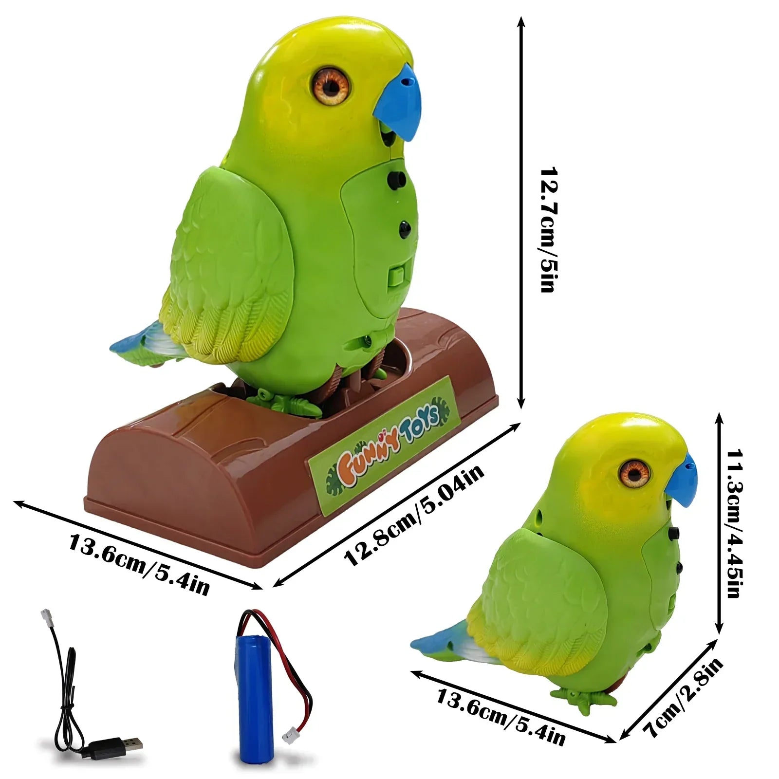 ChatBird Toy – Interactive Parrot that Talks and Sings
