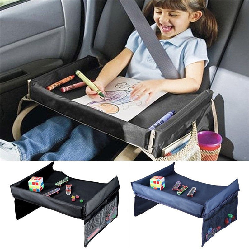 TravelMate - Convenient Snack and Game Tray for Kids