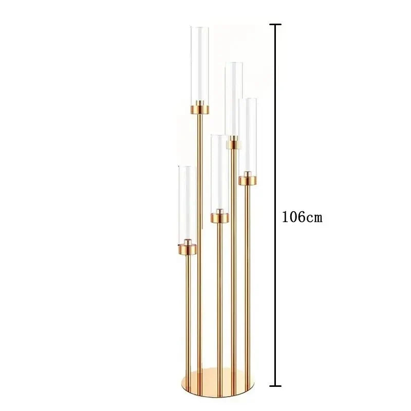 EleganteCandle – Lyxig Kandelaber med Akryl Accent