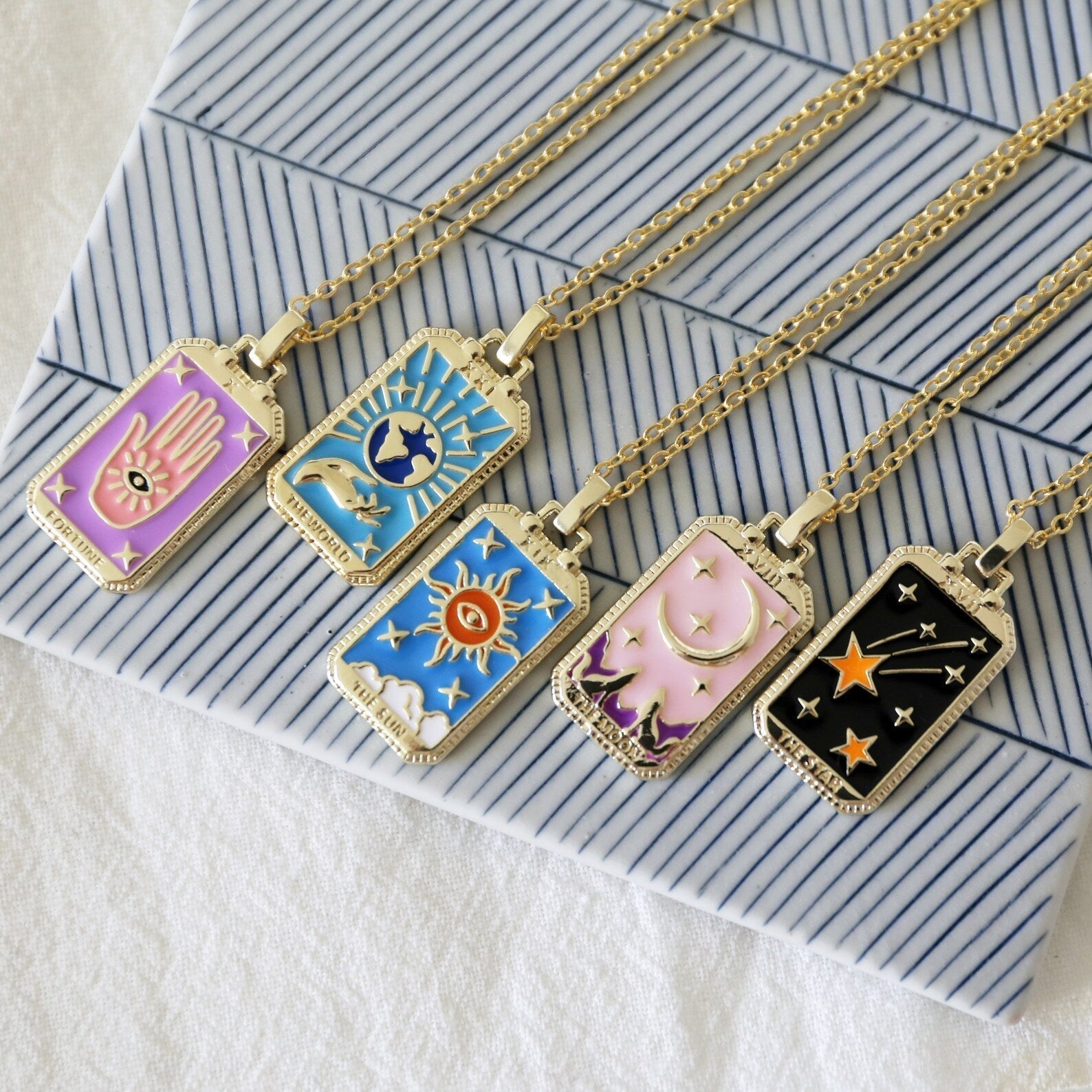 Captivating Tarot Card Necklace | Discover the Meaning Behind Each Charm