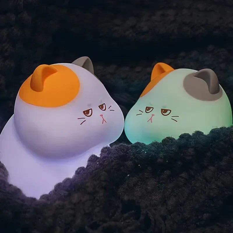 KittyGlow - Cute Wireless Night Light with RGB Lighting