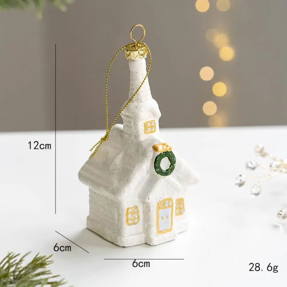 CharmingSnow Christmas Decoration – Enchanting Ceramic Christmas Hanging Decoration